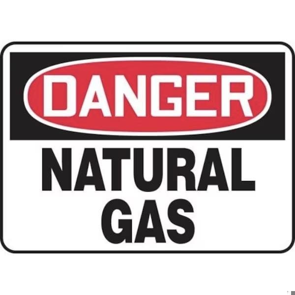 Accuform OSHA DANGER SAFETY SIGN NATURAL GAS MCHL202VS MCHL202VS - main